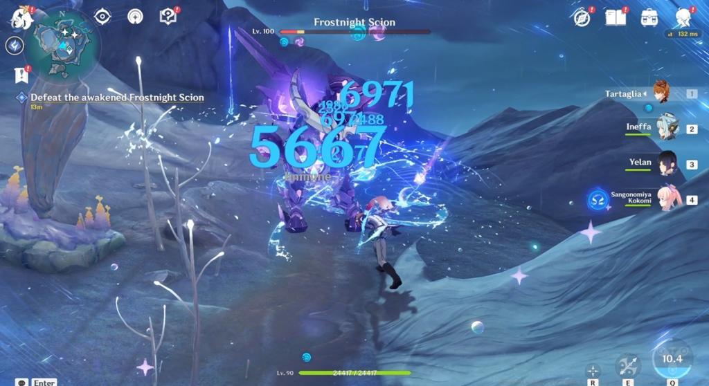 Defeat the Awakened Frostnight Scion Genshin Impact