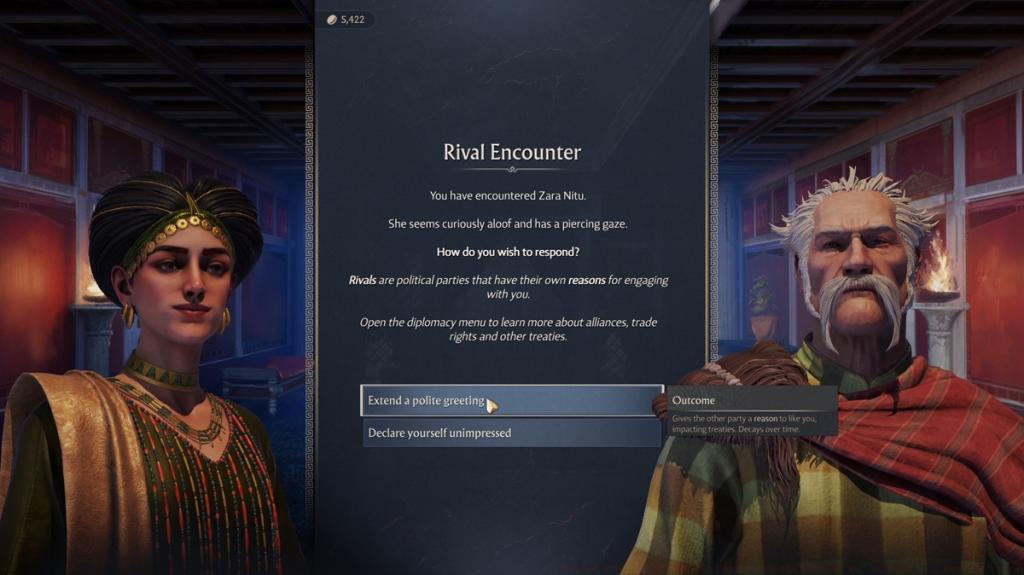 Diplomacy in ANNO 117 PAX Romana