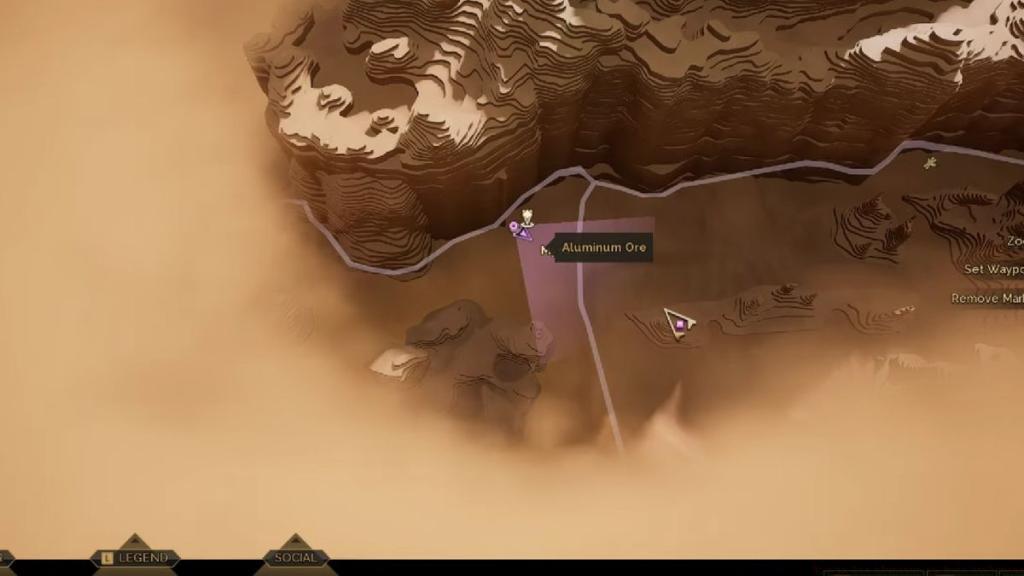 Dune Awakening Aluminum Ore Map Location