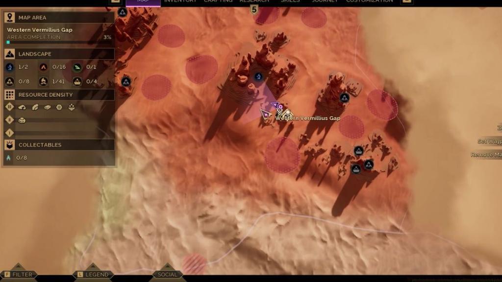 Iron Ore map location in Dune Awakening 