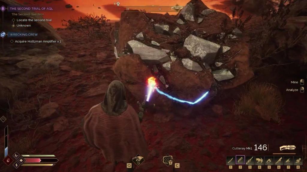 Mining Iron Ore in Dune Awakening