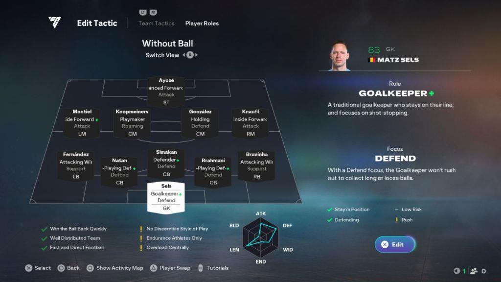 EA FC 26 5-4-1 Custom Tactic