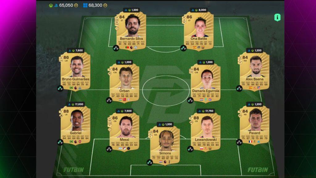 EA FC 26 Icon SBC 86-rated Squad Solution