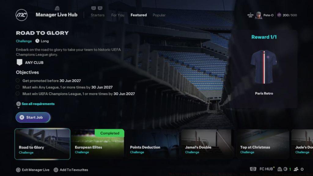 EA FC 26 Manager Live Challenges