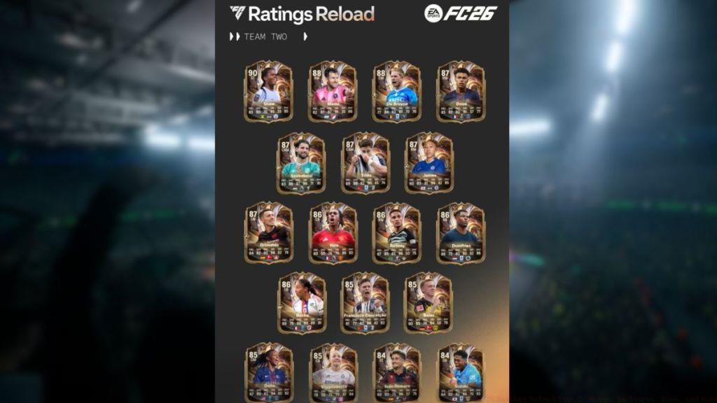 EA FC 26 Ratings Reload Team 2