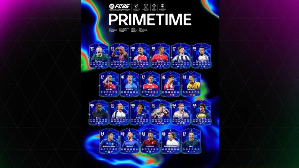 EA FC 26 UEFA Primetime Promo Players 