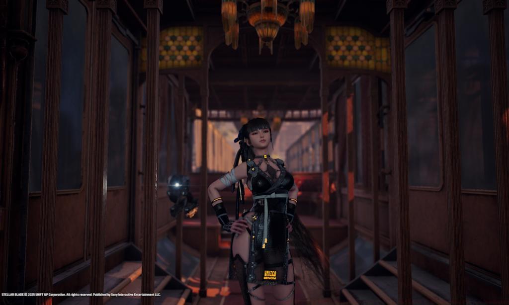 EVE travelling in a train