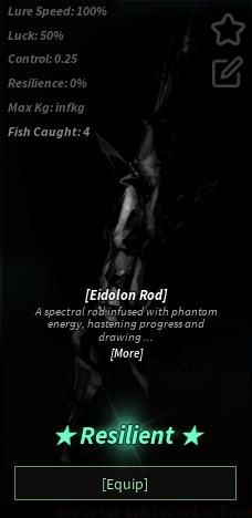 Eidolon Rod in Fisch