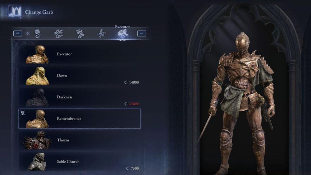 Elden Ring Nightreign Executor Remembrance Skin