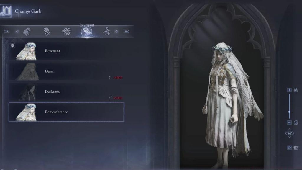 Elden Ring Nightreign Revenant Remembrance Skin