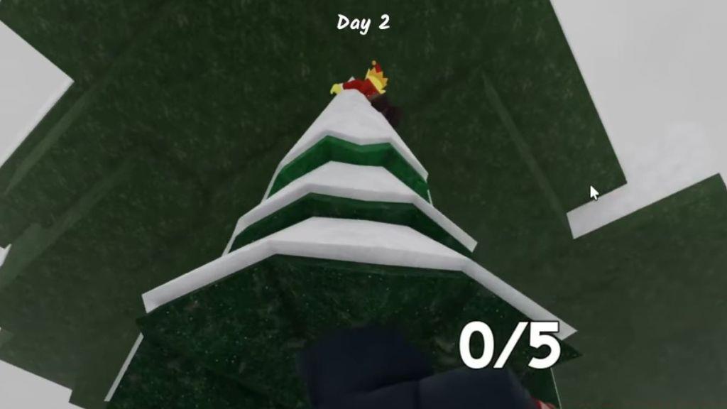 Elf on top of a tree