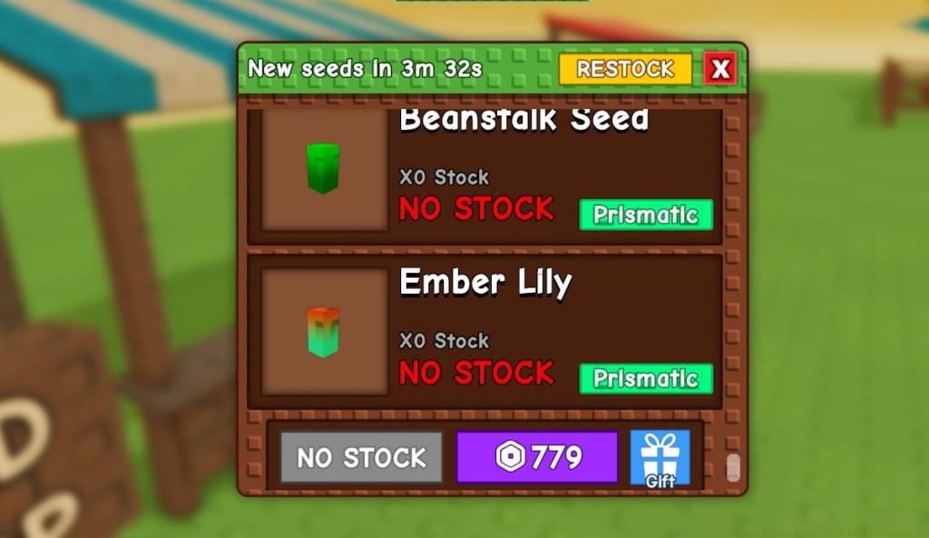 Ember Lily in Seed Shop in GAG