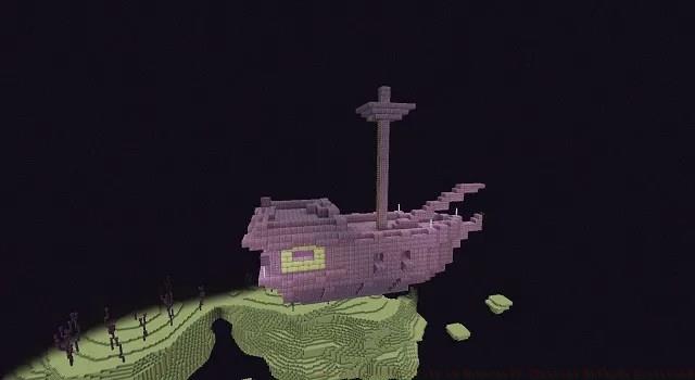 End-Ship-in-MInecraft-Near-End-City