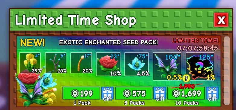 Exotic Enchanted Seed Pack