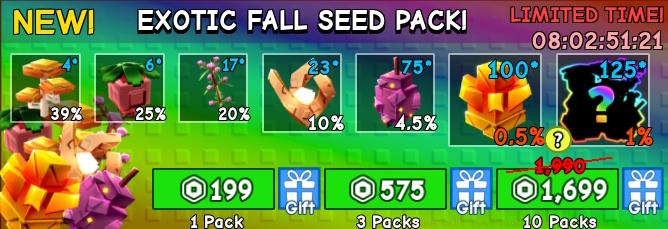 Exotic Fall Seed Pack