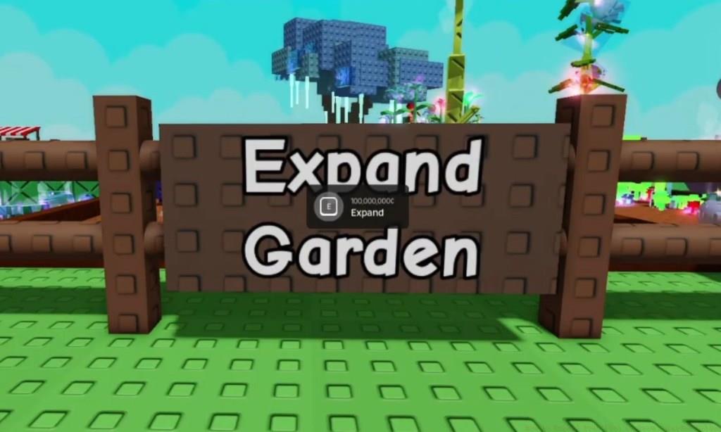 Expand Garden in Grow a Garden