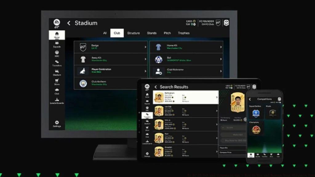 The EA FC Web App in Action