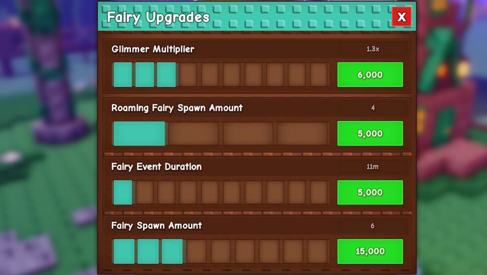 Fairy Upgrades