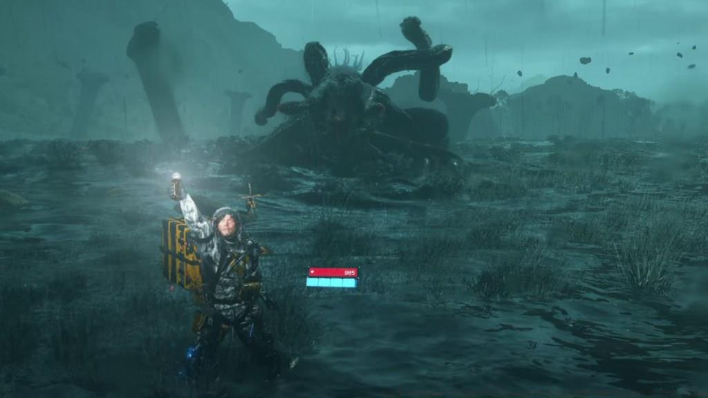 Fighting BTs in Death Stranding 2