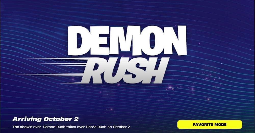 Fortnite Demon Rush mode banner