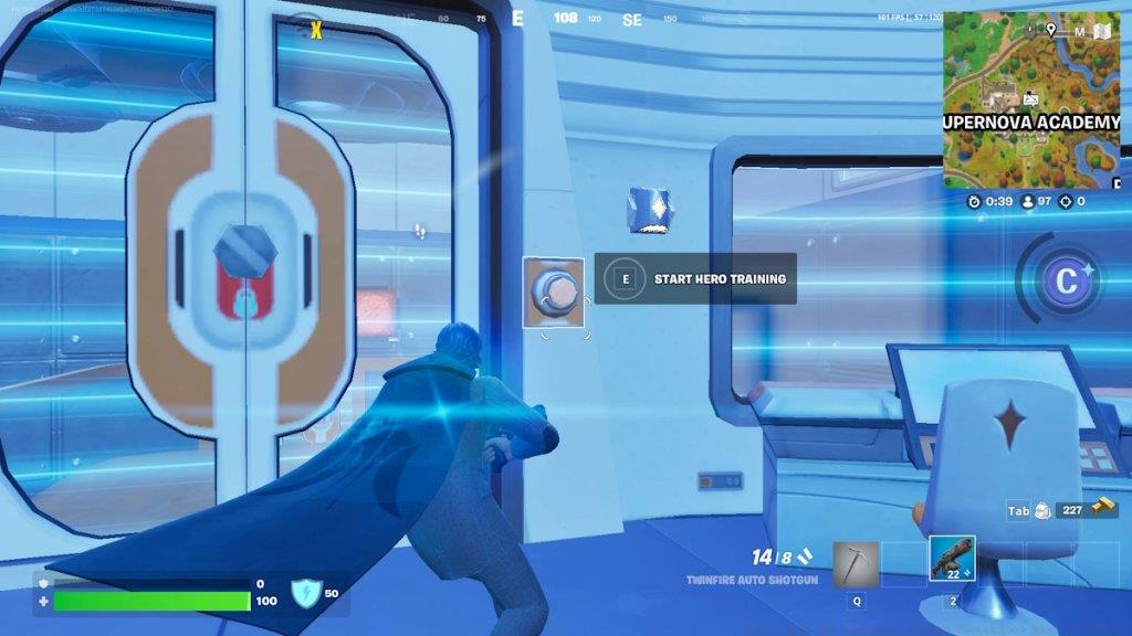 Fortnite open Supernova Academy Secret Loot Room