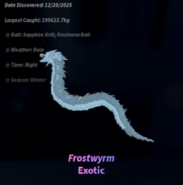 Frostwyrm Exotic Fish Fisch preferences