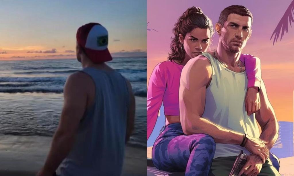 Image shared by Bryan Zampella next to the GTA 6 cover art