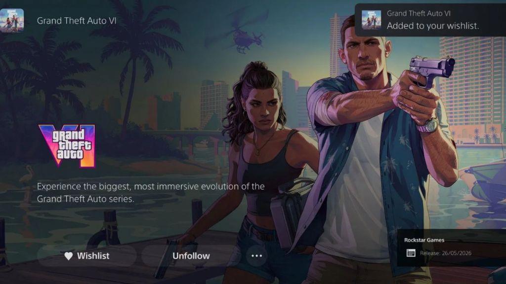 GTA 6 PlayStation Wishlist