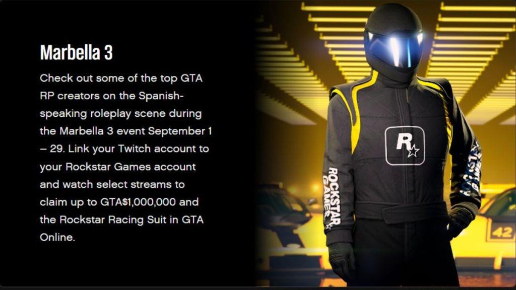 Marbella 3 event Twitch Drop rewards in GTA Online