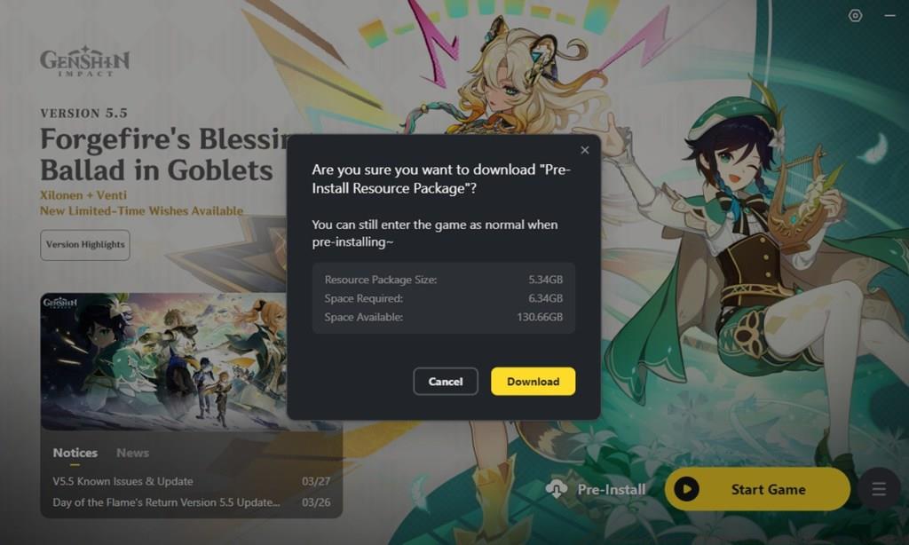 Genshin Impact 5.6 preload guide