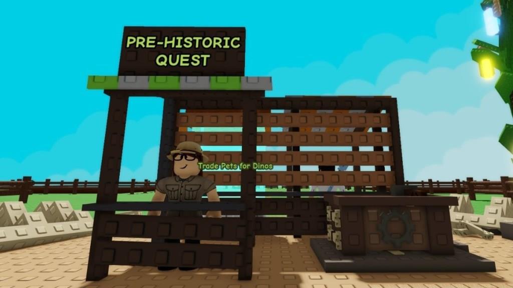 Get Dinosuar Pets in Grow a Garden through quests