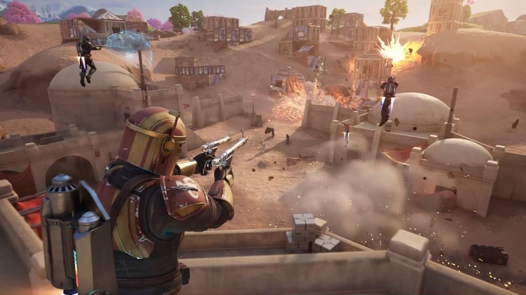 Get the Westar-34 Dual Wield Blaster Pistols in Fortnite