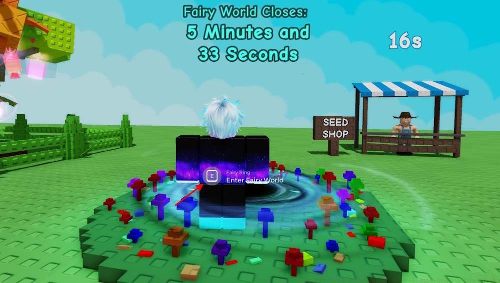 Go to Fairy World in Grow a Garden