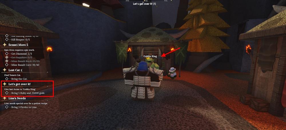 Goblin king quest The Forge