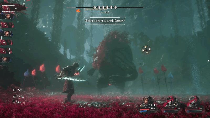 Goblu crush attack's parry timing in Clair Obscur Expedition 33