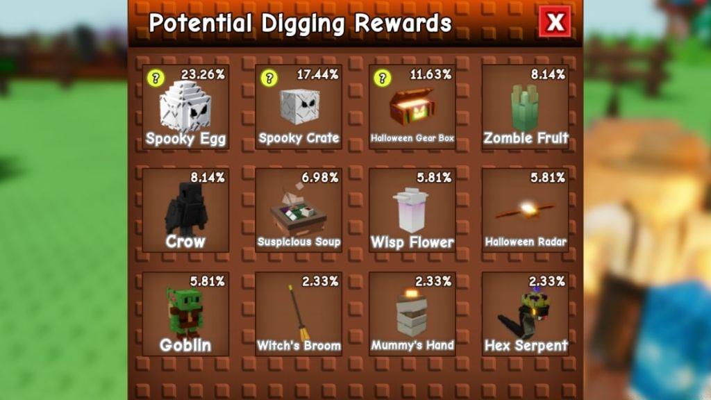 Grave Digging Rewards Grow a Garden