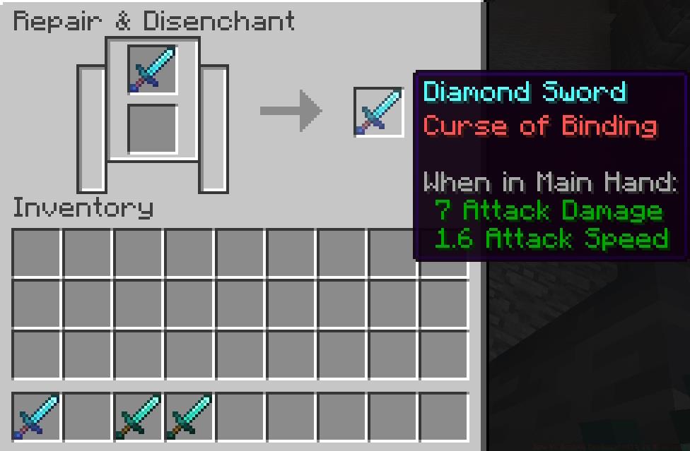 Grindstone Curse of Binding