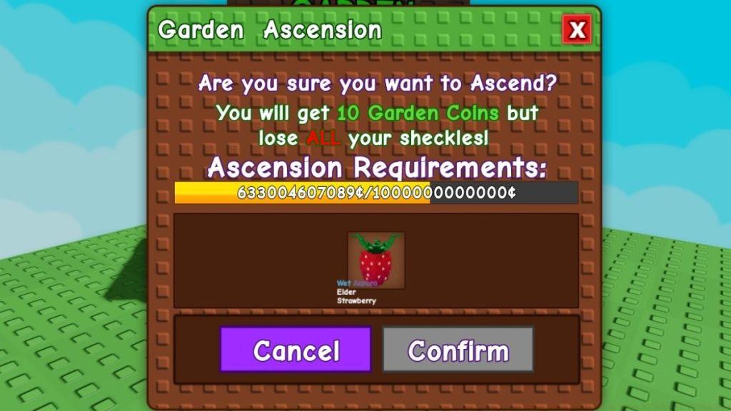 Grow a Garden Ascension Requirements