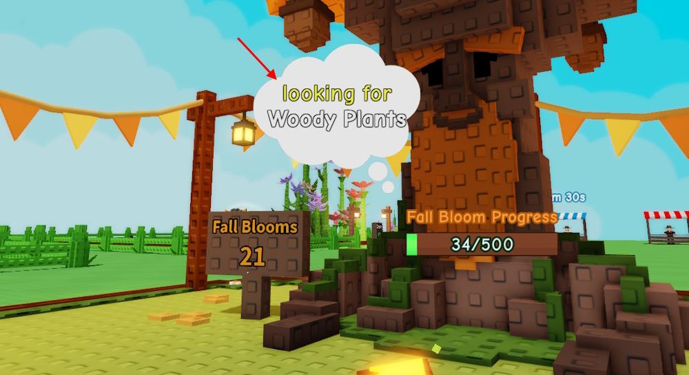 Grow a Garden Fall Tree plant type requirement