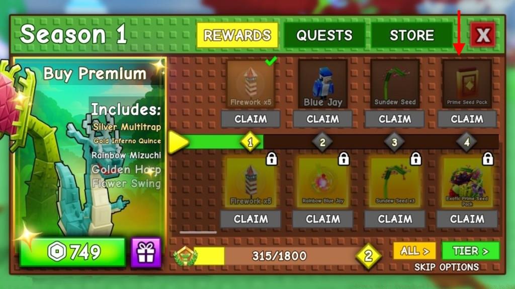 Grow a Garden Game Pass Rewards