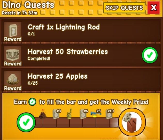 Grow a Garden Pre-historic event all rewards