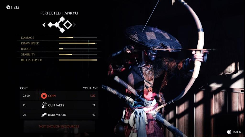 Hankyu bow upgrades in Ghost of Yotei