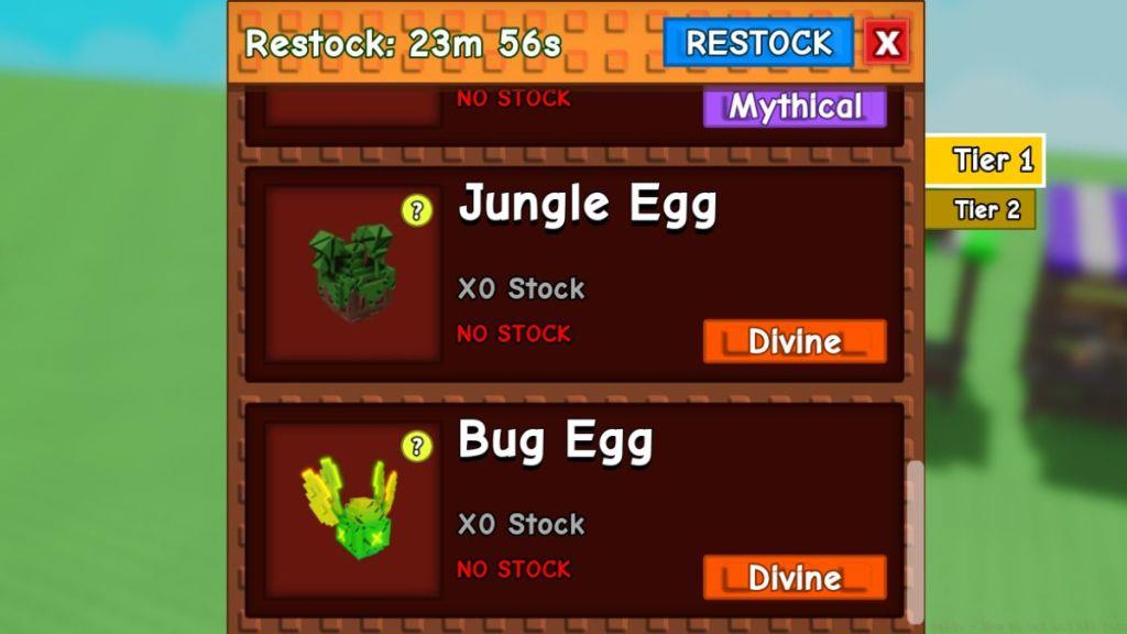 Jungle Egg in the Pet Egg Shop