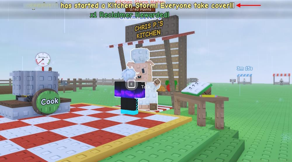 Kitchen Storm Start notification