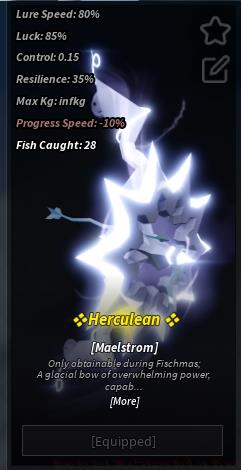 Maelstrom rod stats Fisch