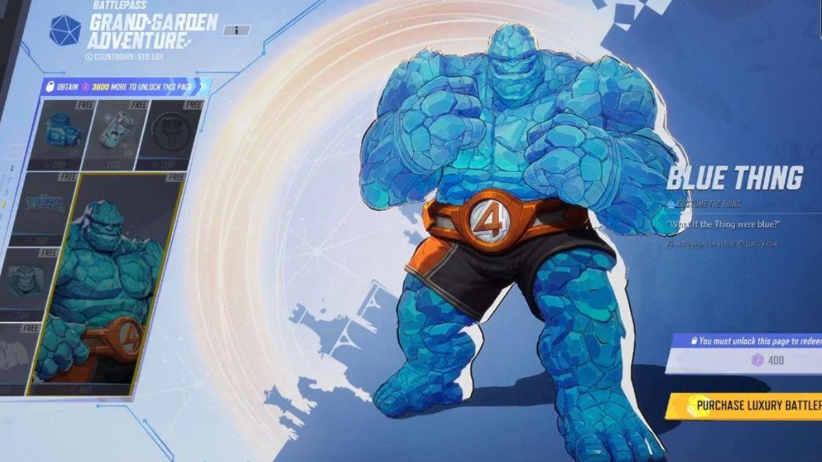 Marvel Rivals Blue Thing Skin