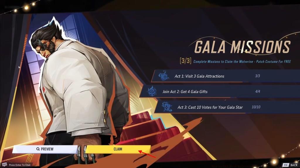 Marvel Rivals FREE Wolverine Skin tasks