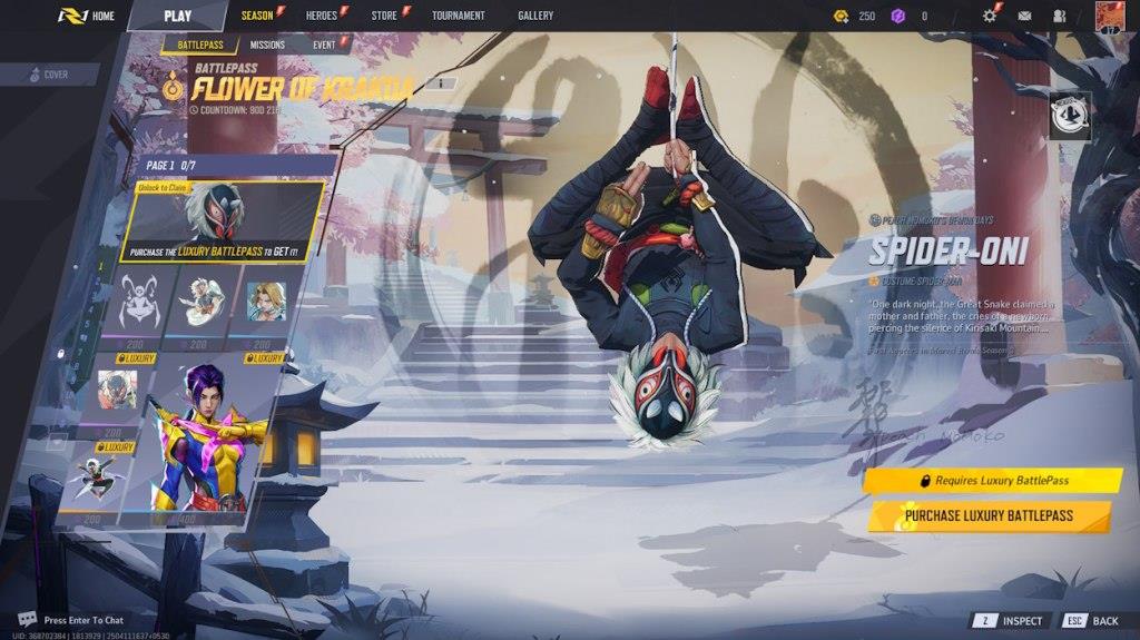 Marvel Rivals Season 2 Battle Pass Spider Oni