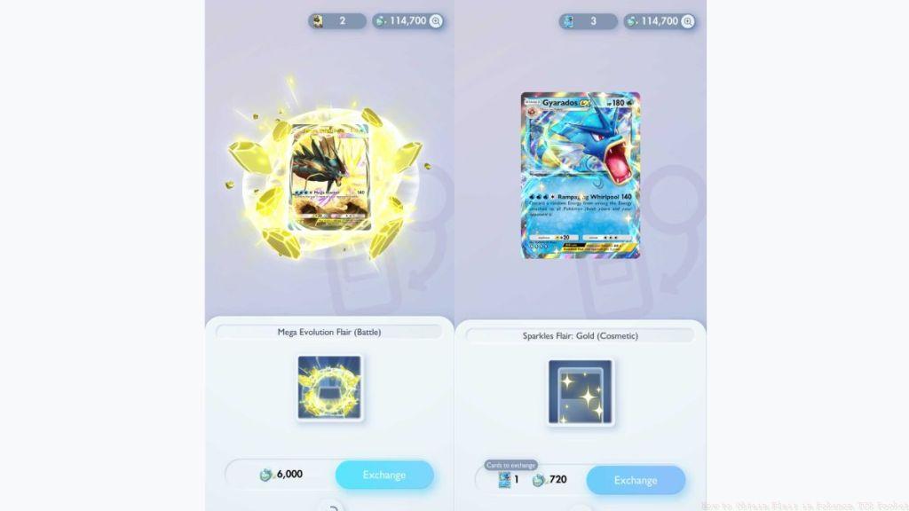 Mega Gyarados EX flair and Gyarados EX Flair