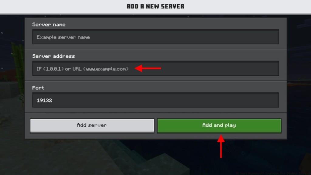 Minecraft Pocker Edition Server Add and Play